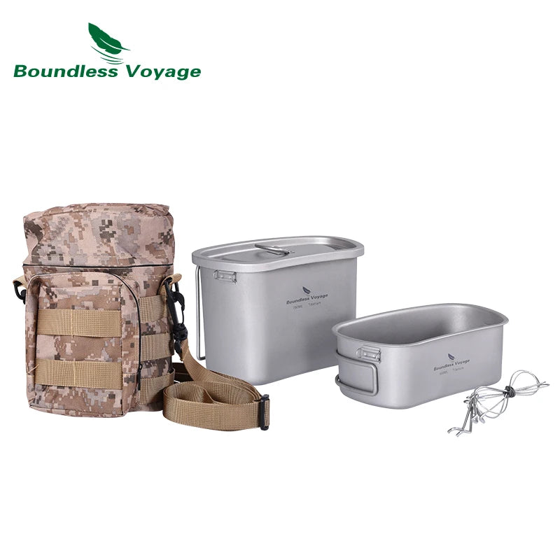 Boundless Titanium Camping Pot Set