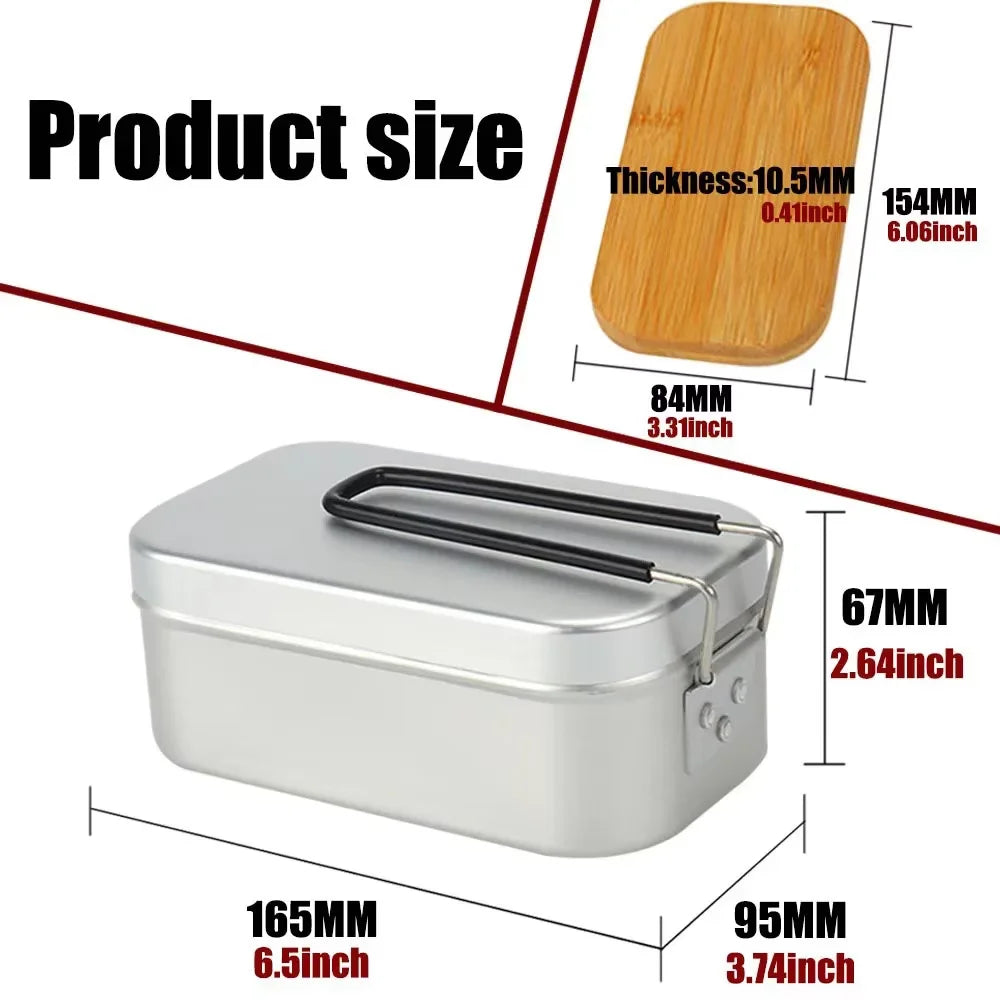 Outdoor Aluminum Camping Bento Box