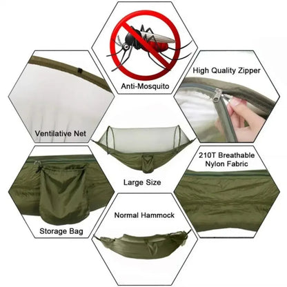 SkyGuard Mosquito-Proof Camping Hammock