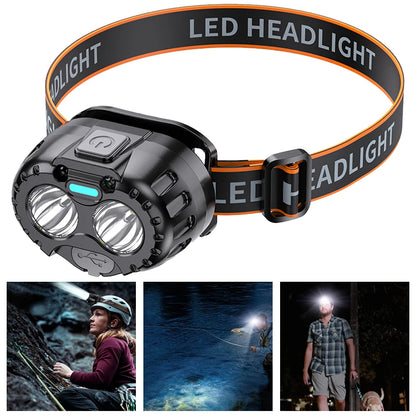 Wave Gesture Waterproof LED Headlamp