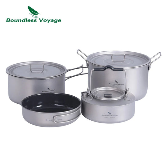 Voyage Titanium Camping Cookware Set